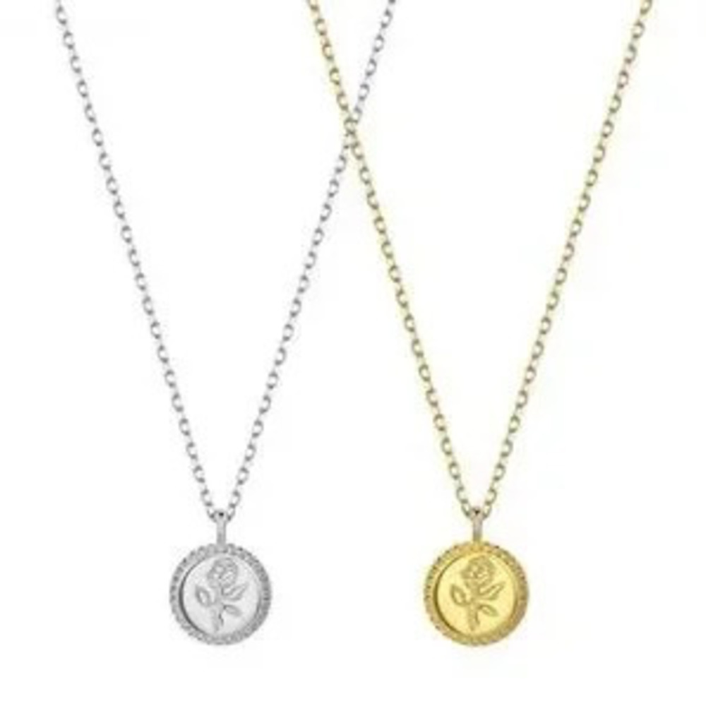 Kate Spade inspired Elegant Romantic Flower Pendant Necklace